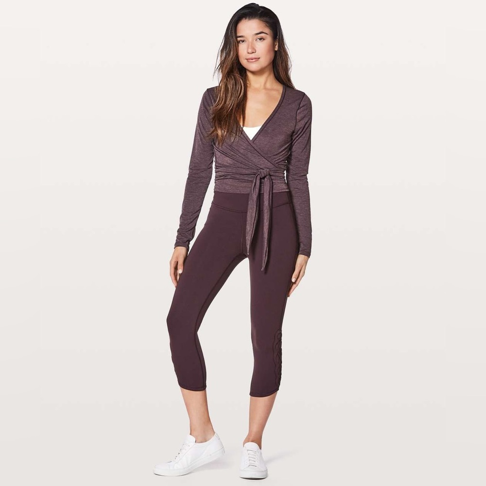 Lululemon Tied To It Wrap Top
